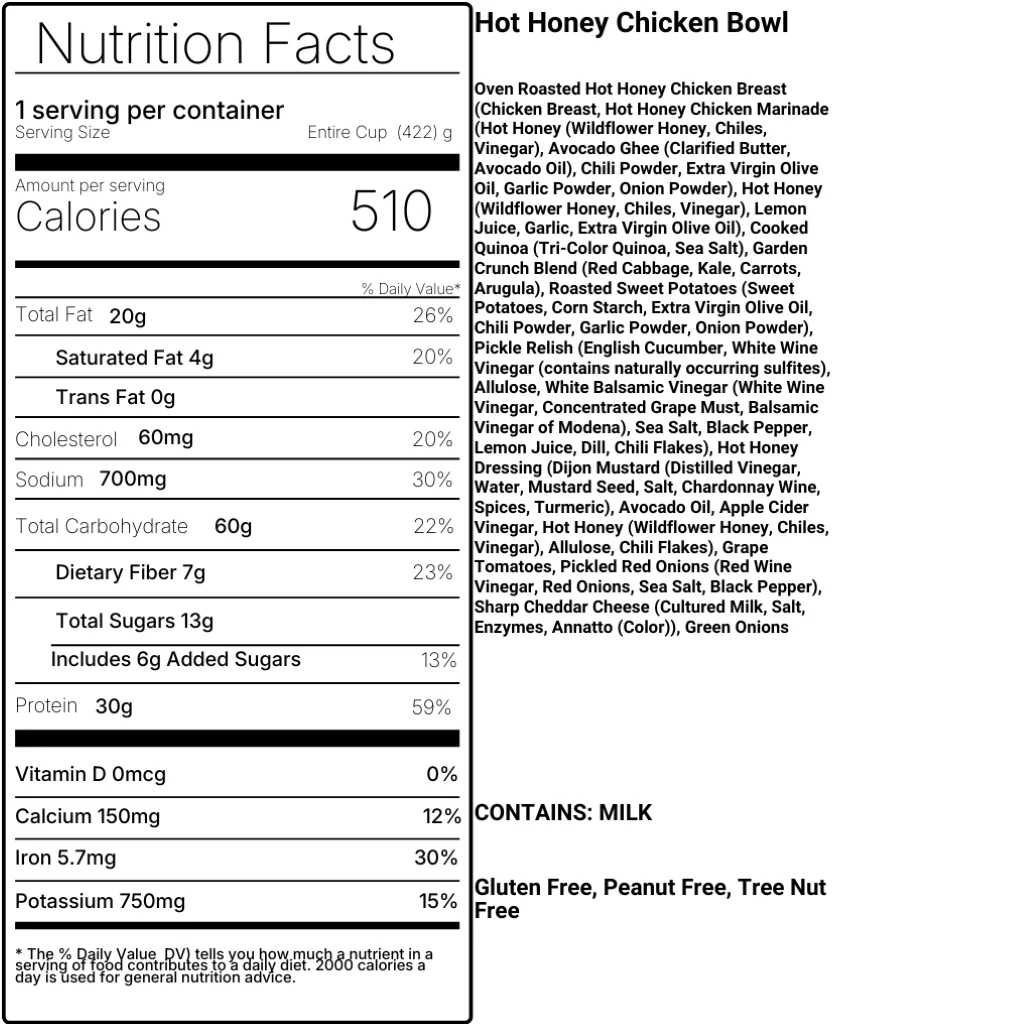 Mike's Hot Honey Chicken Bowl - Image 4